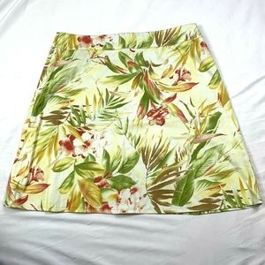 Judith Hart Collection Womens White Floral Skirt
